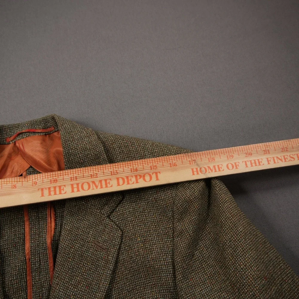 Scotland Yarrowvale Vintage Pure Wool Tweed Two Button Men Blazer 40R College